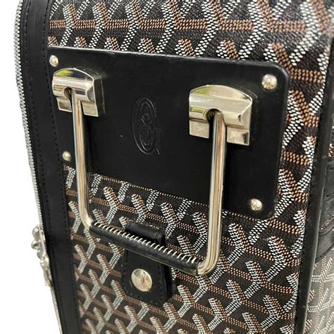 goyard roller suitcase|goyard luggage tag.